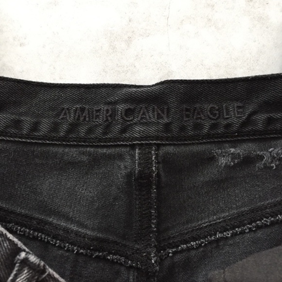 American Eagle Distressed Hi-Rise Girlfriend Jeans 4 Short - Picture 5 of 16